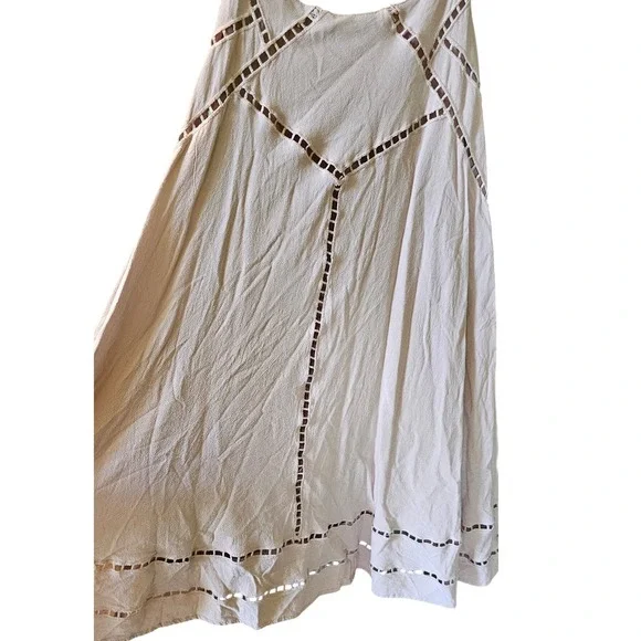 Lulus Sleeveless Mini Casual Light Brown Cutout Mini Dress Size Medium - Picture 4 of 8